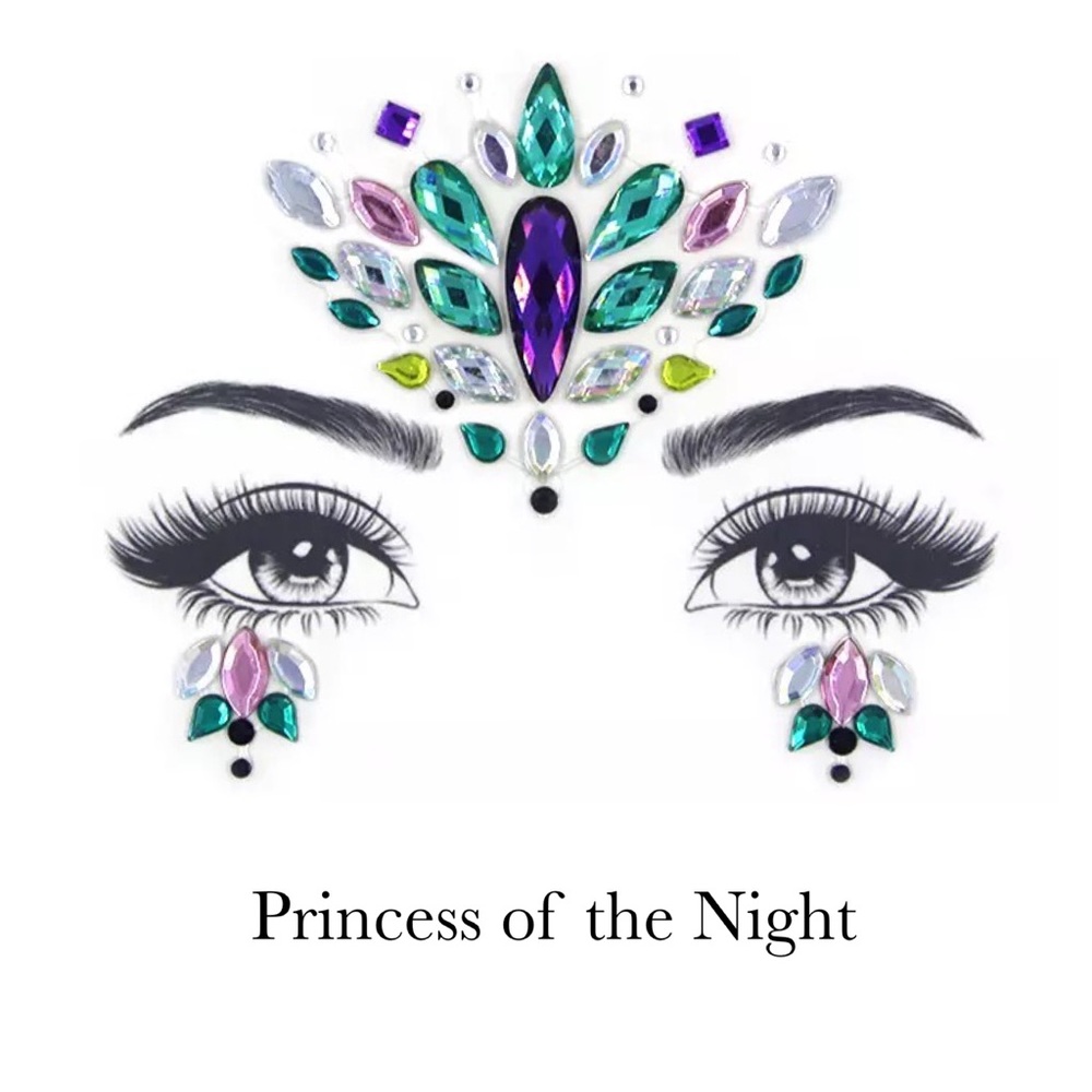 Rave Festival Crystal Rhinestone Face Jewels - Picture 12 of 16